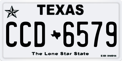 TX license plate CCD6579
