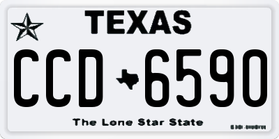 TX license plate CCD6590
