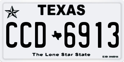 TX license plate CCD6913