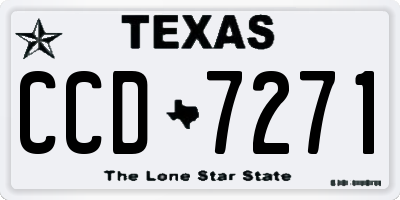 TX license plate CCD7271