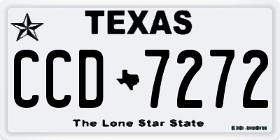 TX license plate CCD7272