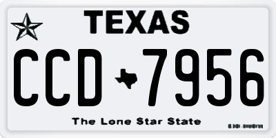 TX license plate CCD7956