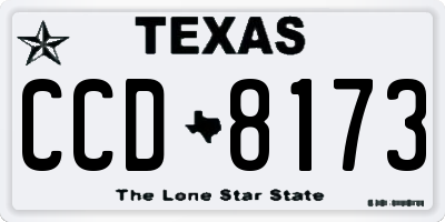 TX license plate CCD8173