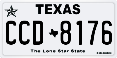 TX license plate CCD8176