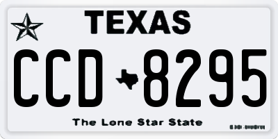 TX license plate CCD8295