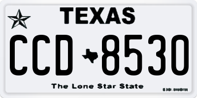 TX license plate CCD8530