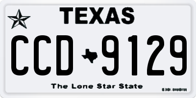 TX license plate CCD9129
