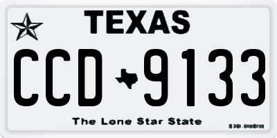 TX license plate CCD9133