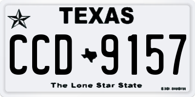 TX license plate CCD9157
