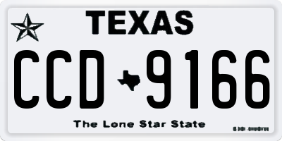 TX license plate CCD9166