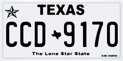 TX license plate CCD9170