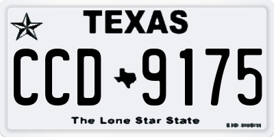 TX license plate CCD9175