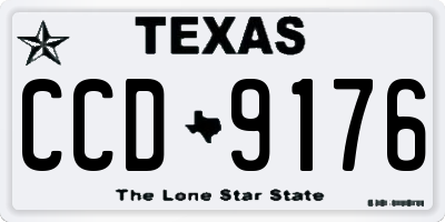 TX license plate CCD9176