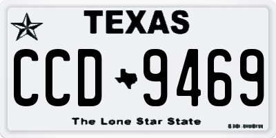 TX license plate CCD9469