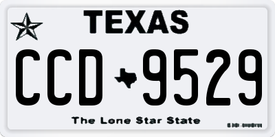 TX license plate CCD9529