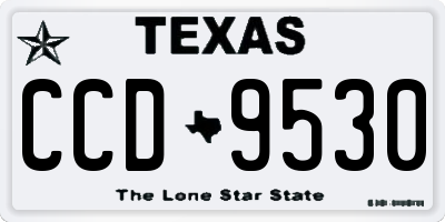 TX license plate CCD9530