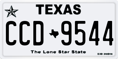 TX license plate CCD9544