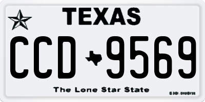 TX license plate CCD9569