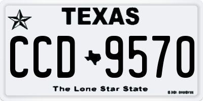 TX license plate CCD9570