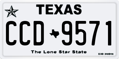 TX license plate CCD9571