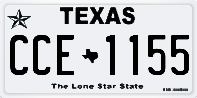 TX license plate CCE1155