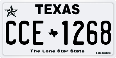 TX license plate CCE1268