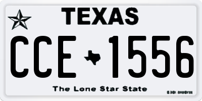 TX license plate CCE1556