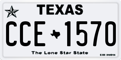 TX license plate CCE1570