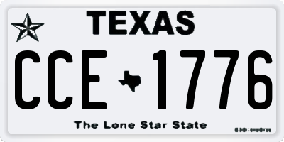 TX license plate CCE1776
