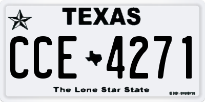 TX license plate CCE4271
