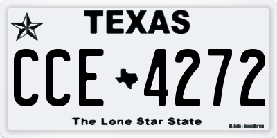 TX license plate CCE4272