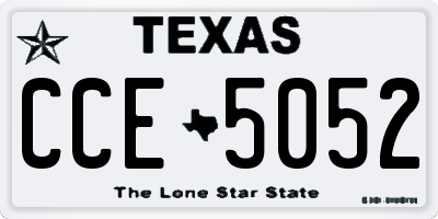 TX license plate CCE5052