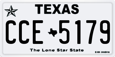 TX license plate CCE5179