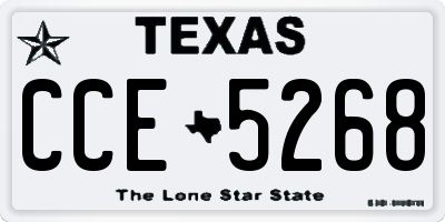 TX license plate CCE5268