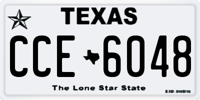 TX license plate CCE6048