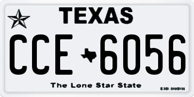 TX license plate CCE6056