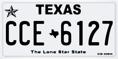 TX license plate CCE6127