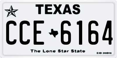 TX license plate CCE6164