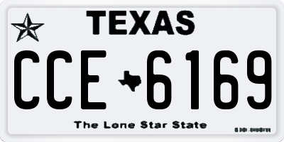 TX license plate CCE6169