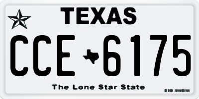 TX license plate CCE6175