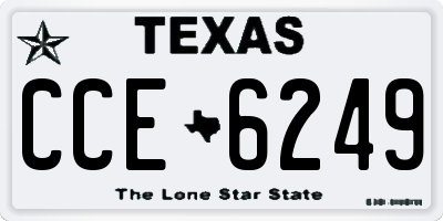 TX license plate CCE6249