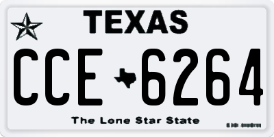 TX license plate CCE6264