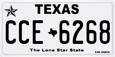 TX license plate CCE6268