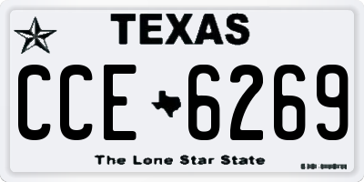 TX license plate CCE6269