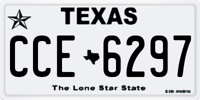 TX license plate CCE6297