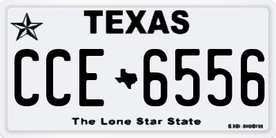 TX license plate CCE6556