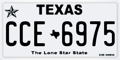 TX license plate CCE6975