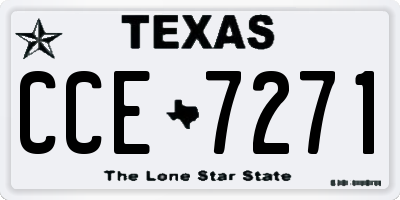 TX license plate CCE7271