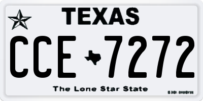 TX license plate CCE7272