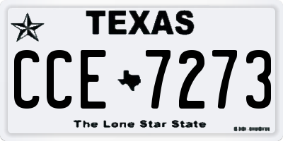 TX license plate CCE7273